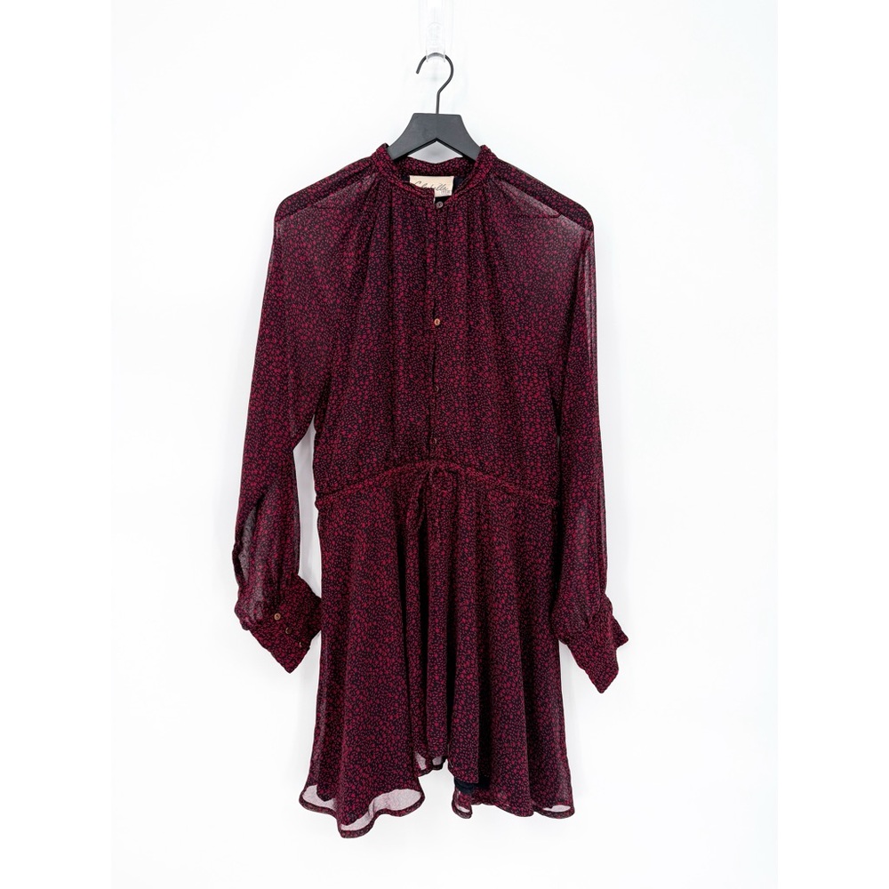 Cleobella Red Kelly Chiffon Mini Dress Large
